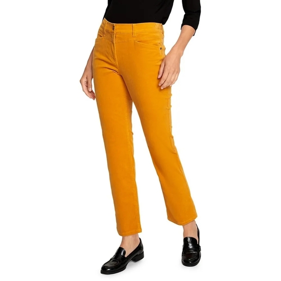OLSEN LISA MICRO CORD CROPPED PANTS - Picture 1 of 4